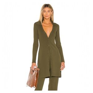 NICHOLAS • Jasmin Knit Tunic Dress in Khaki